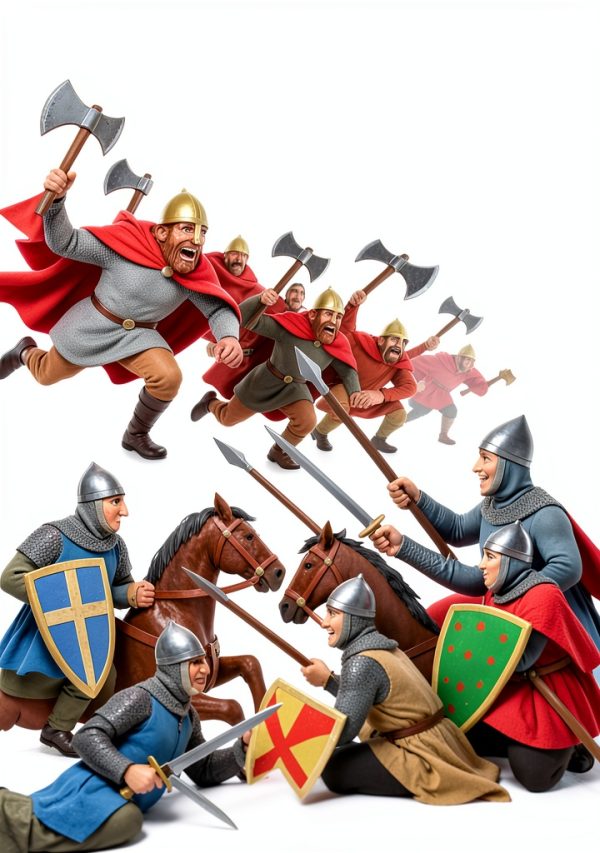 Medieval Battles for Kids: A 30-Page Illustrated History-0