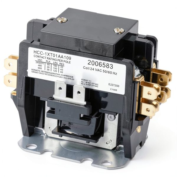 Double Pole 24V Condenser Relay VAINELY 30A HVAC Replacement for Trane-0
