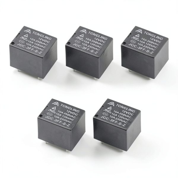 uxcell 5-Pack JQC-3FF-S-Z 12V DC SPDT 5-Pin PCB Power Relay-0